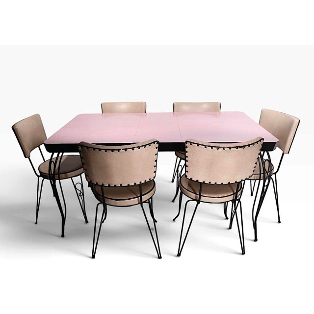 7 Piece 1950's Mid Century Kitchen Dining Set For Sale - Image 11 of 18