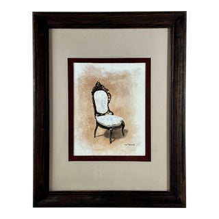 Joseph Holbrook Victorian (American, 1946-), Study of a Victorian Chair, C. 1985 For Sale