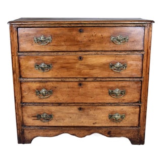 19th C. Antique Pine Cottage Dresser For Sale