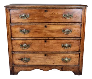19th C. Antique Pine Cottage Dresser