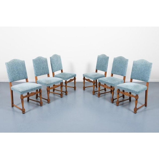 Provenance Oak Dining Table and Dining Chairs, 1950s, Set of 7 For Sale - Image 10 of 18