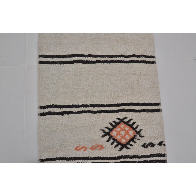 Organic Vintage Hemp Kilim Runner For Sale - Image 9 of 10