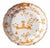 Antique Shaped Ochre Plate with Figure from Moustiers Faience, 1700s For Sale