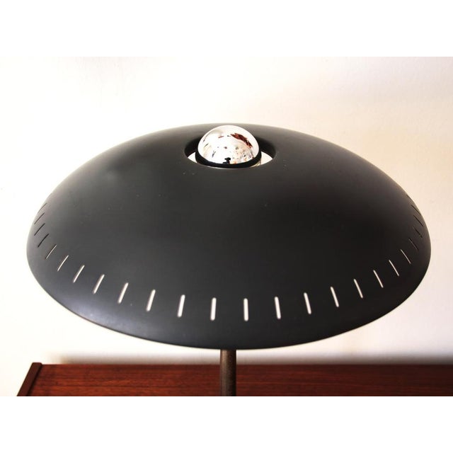 Black Table Lamp by Louis Kalff for Philips, 1950s For Sale - Image 10 of 12