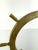 Rustic European Mid 20th Century Brass Ship Wheel With Hand-Etched Detail For Sale - Image 3 of 14