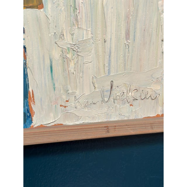 Mid-Century Modern Kai Nielsen, Houses, 1960s, Oil on Panel For Sale - Image 3 of 18