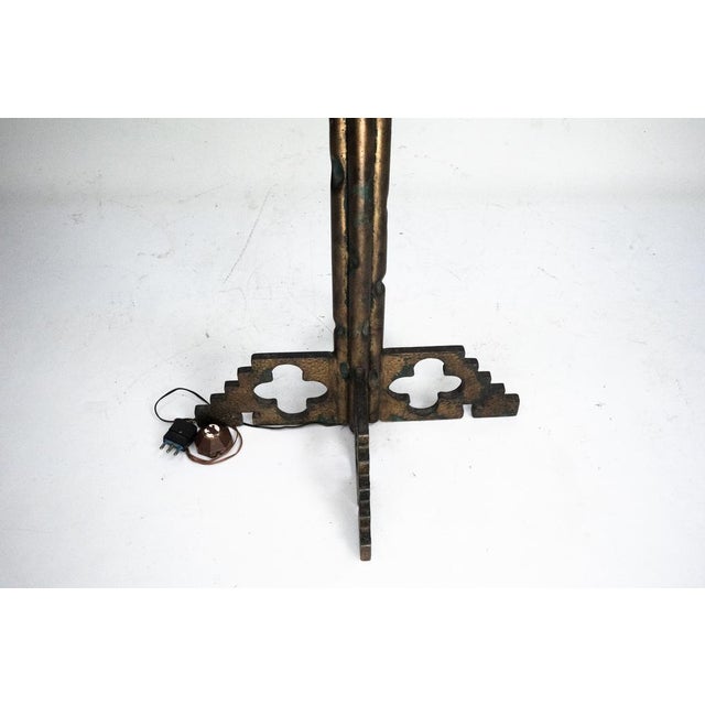 Mid-Century Modern Brutalist Italian Floor Lamp from Longobard, Italy, 1970s For Sale - Image 3 of 16