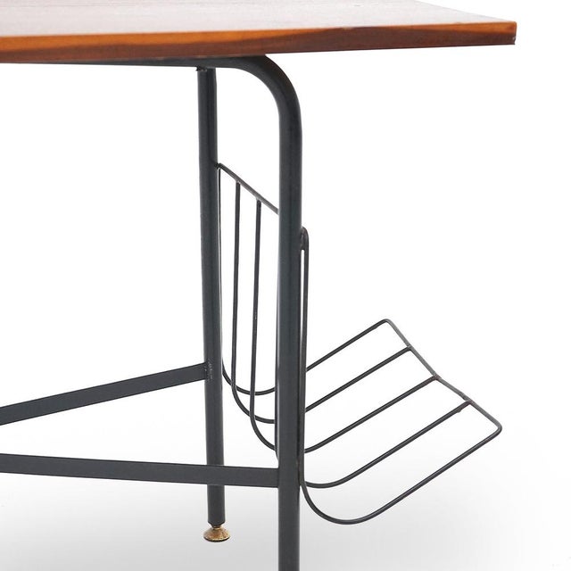 Coffee Table with Side Magazine Racks, 1960s For Sale - Image 10 of 14