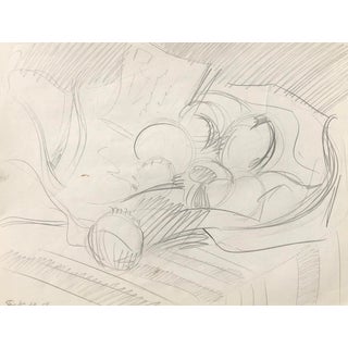 1956 Charles Merrill Mount Still Life Drawing For Sale