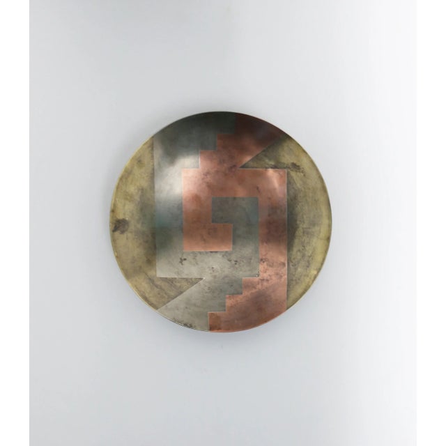 Modern Metals Bowl by E Cabello, Circa 1960s, Mexico For Sale - Image 4 of 12