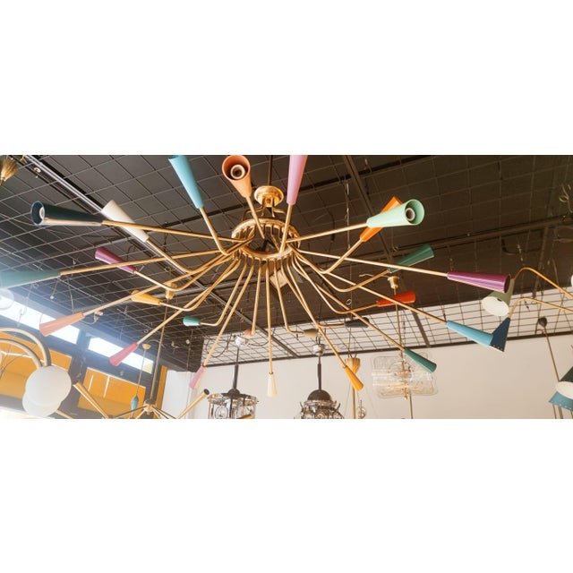 Sputnik Lamp with Multoloror Lights from Stilnovo For Sale - Image 16 of 18