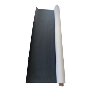 Philip Jeffries Vinyl Sisal Black Wallpaper- 15 Yards For Sale