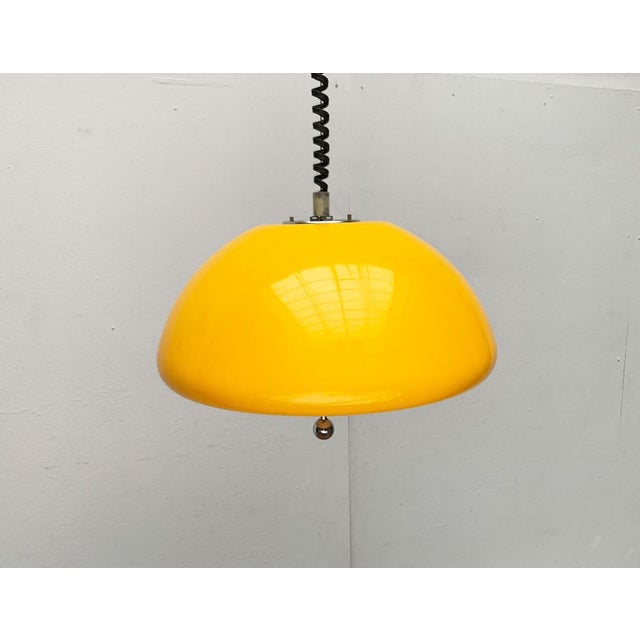 Metal Mid-Century Space Age Cabras Pendant Lamp by Luigi Massoni for Guzzini, 1960s For Sale - Image 7 of 18