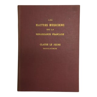 1905 "Les Maitres Musiciens De La Renaissance" Book For Sale