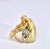 1980s Masreira Mermaid Enamel Ring 18k, Size 6 For Sale - Image 11 of 12