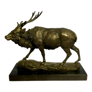 Miguel Fernando Lopez 'Milo' Bronze Deer Statue