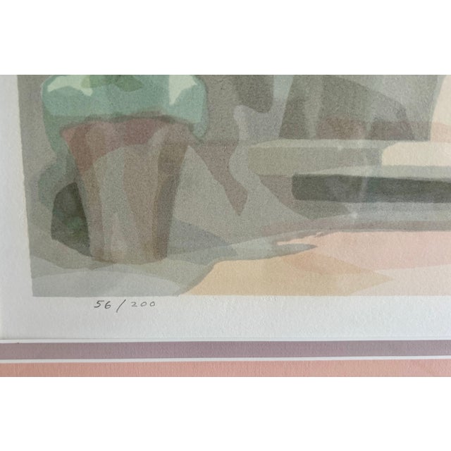 Pop Art 1980s Willian Buffet's "Patio" Serigraph-Signed and Numbered- Framed For Sale - Image 3 of 10
