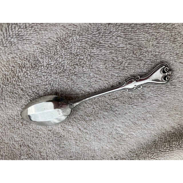 Metal 1906 Sterling Silver Teaspoon, Engraved With Name Grace, Delicate Shell Pattern For Sale - Image 7 of 18