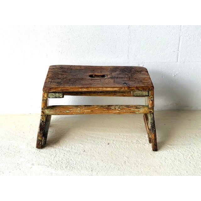Antique Rustic Wooden Bench, 1890s For Sale - Image 13 of 16
