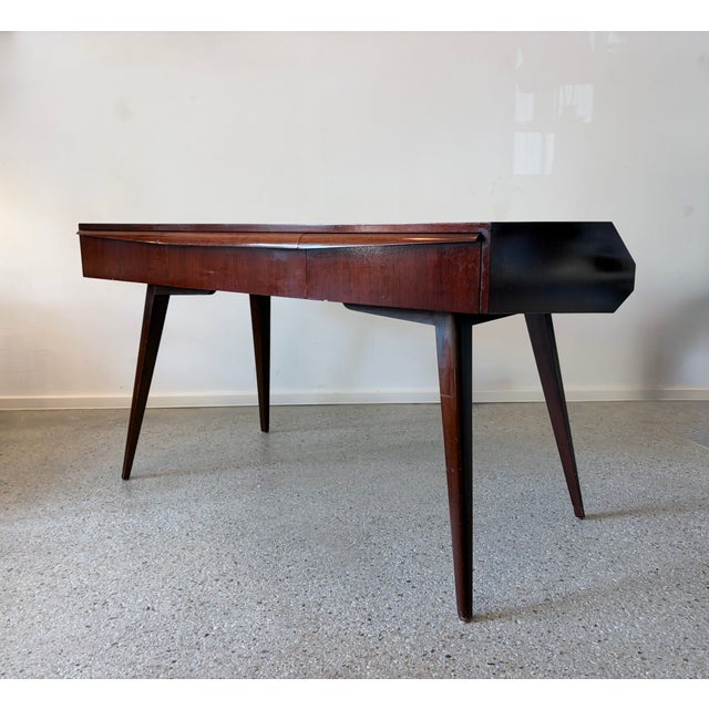 Mid-Century Desk with Book Shelf, Germany, 1950s For Sale - Image 16 of 16