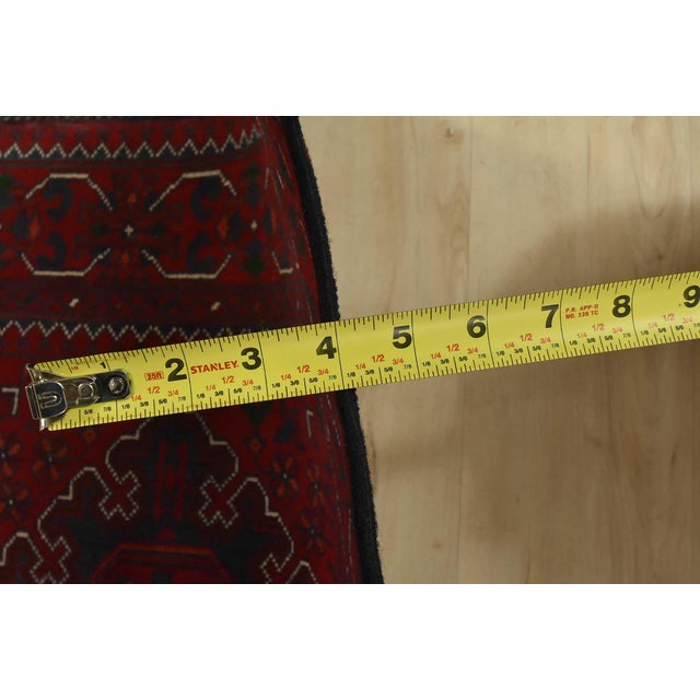 Turkmen Runner 2’8” X 15’7” Red Wool Tribal Hand-Knotted Oriental Rug For Sale - Image 11 of 13