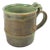 V Chin Blue Olive Green Porcelain Studio Pottery Mug Vorakit Chinookoswong For Sale