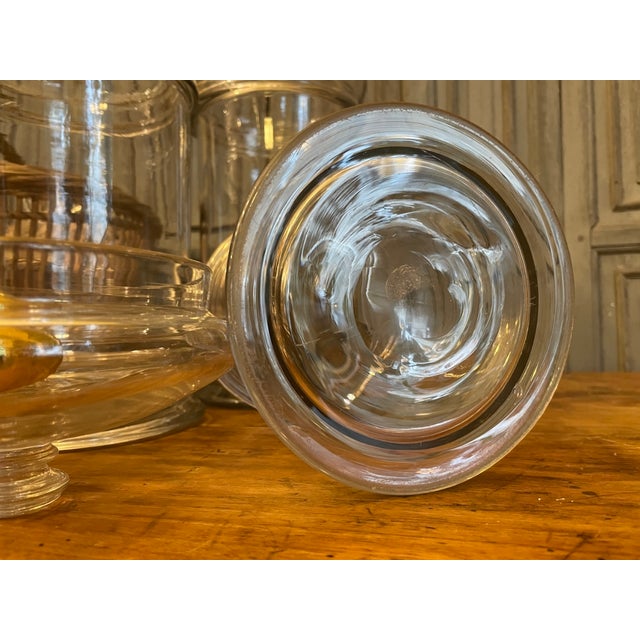 Antique French Candy Jars, 1800s, Set of 3 For Sale - Image 14 of 16