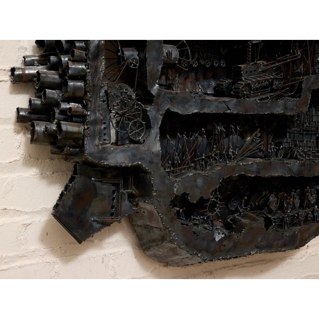 Silver Vintage Metal Assemblage Sculpture For Sale - Image 8 of 10