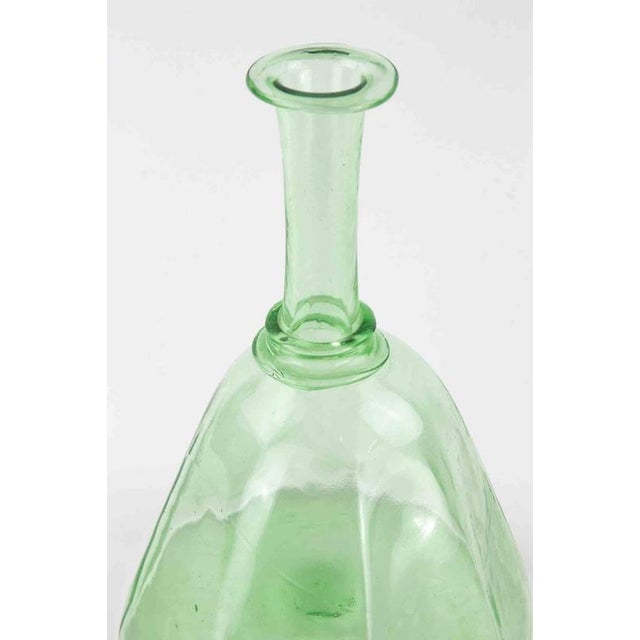 Vintage European Green Art Glass Decanter, 1930s For Sale - Image 4 of 5