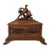 Late 19th Century Wooden Cigar Box, Humidor Black Forest Walnut Wood For Sale