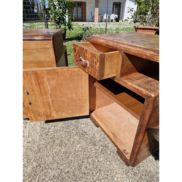 Art Deco Burl Bedside Tables, 1920s, Set of 2 For Sale - Image 9 of 15