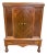 Vintage Georgian Revival Mahogany Cabinet For Sale