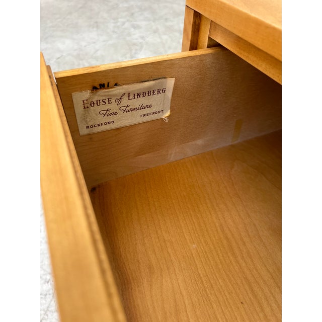 Beautifully refinished blonde lowboy dresser by Conant Ball. All drawers move fluidly. In excellent vintage condition....
