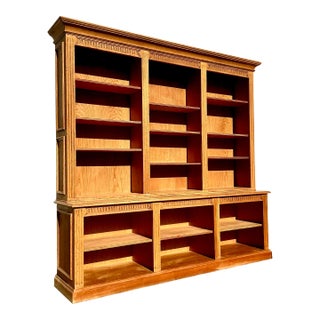 Vintage Boho Italian Bloomingdale’s Bookcase For Sale