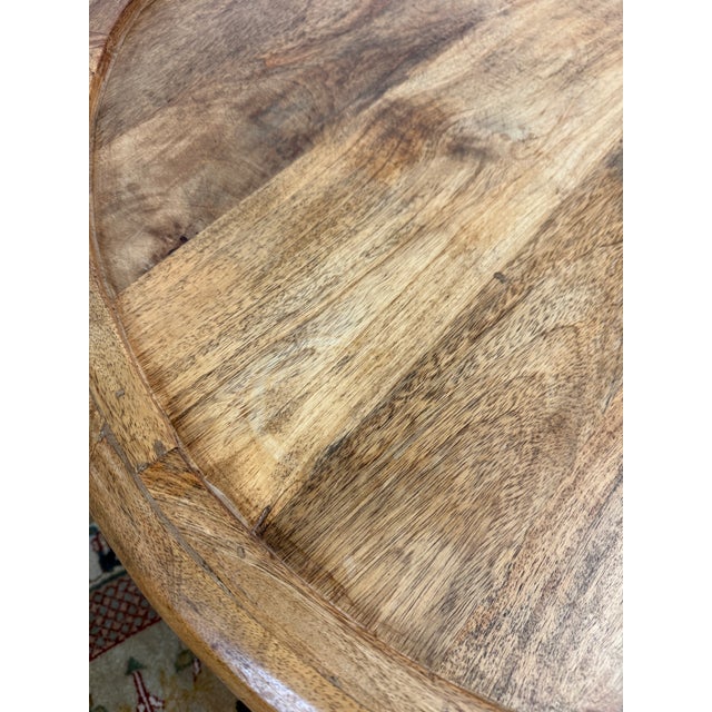 West Elm Carved Lattice Coffee Table For Sale - Image 12 of 12