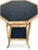 Vintage Coastal Bamboo Octagonal End Table With Black Inset Shelves For Sale - Image 14 of 18