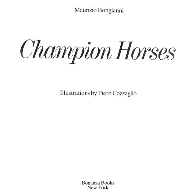 BONGIANNI, Maurizio [256] pp. Bonanza Books 1983 11 1/2" x 10 1/8" Covers flat racing, hurdle racing or steeplechasing,...