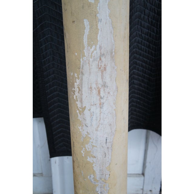 Early 20th Century Antique Architectural Reclaimed Salvaged Decorative Columns Distressed Wood 67" For Sale - Image 5 of 11