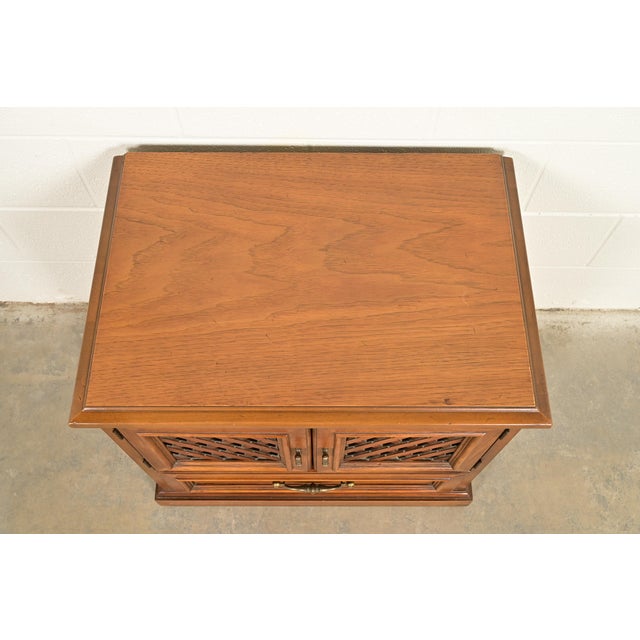 Drexel Spanish Colonial Carved Walnut Nightstand, 1960s For Sale - Image 13 of 18
