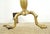 Traditional Pair of Antique Federal Brass Fireplace Andirons For Sale - Image 3 of 8