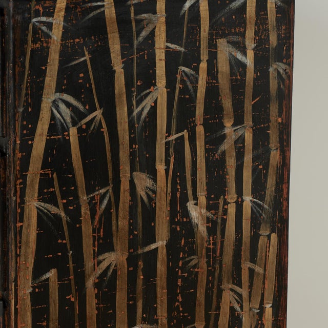 Antique English Chest of Drawers With Painted Bamboo Designs For Sale - Image 14 of 16