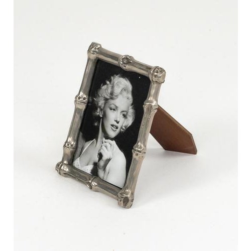 Mid-Century Silvered Faux Bamboo Picture Frame from Maison Baguès, Italy, 1960s For Sale - Image 14 of 15