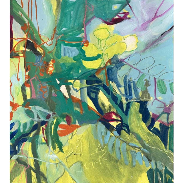 Abstract What Grows Toward the Light — Abstract Painting by Mary Elizabeth Marvin For Sale - Image 3 of 4