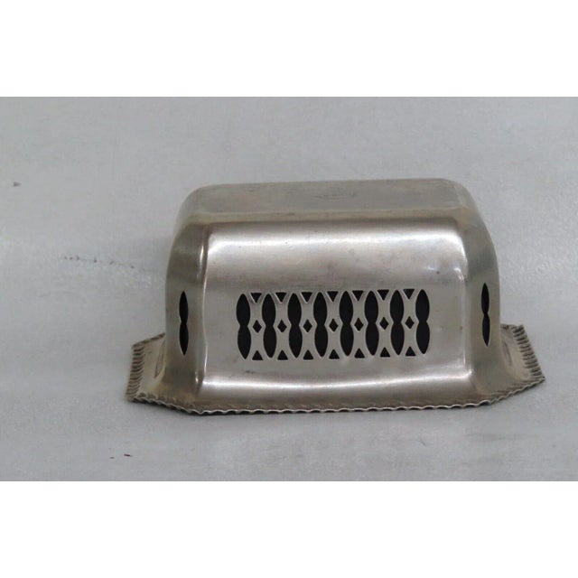 Late 19th Century Cobalt Blue Glass Epns Silver Salt Cellar Small Dish Made in England For Sale - Image 5 of 12