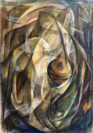 Vivaldo Martini, The Top, Oil on Canvas