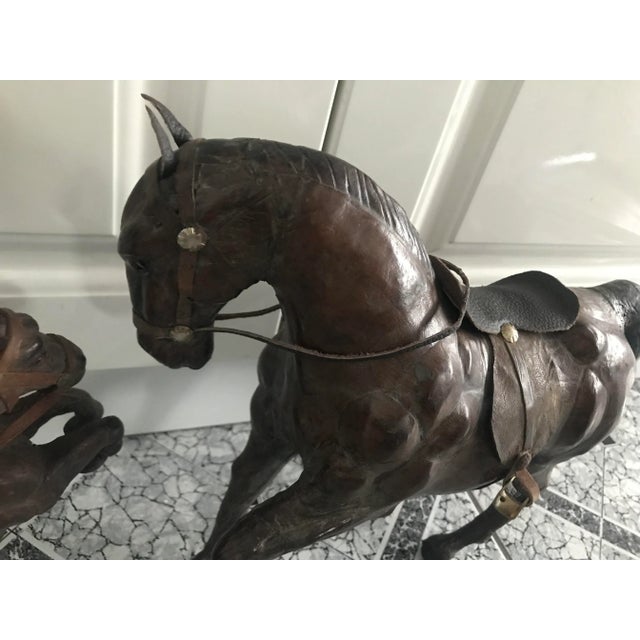 1950s Leather Horse Figurines, 1950s, Set of 4 For Sale - Image 5 of 18