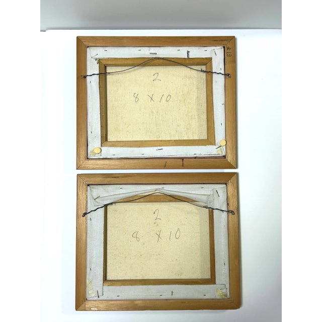 1950s Paris Street Scene Oil Paintings – Signed Mid Century Impressionist Cityscape Pair For Sale - Image 12 of 12