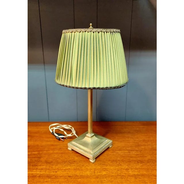 Table Lamp in Brass with Shade, Italy, 1930s For Sale - Image 8 of 8
