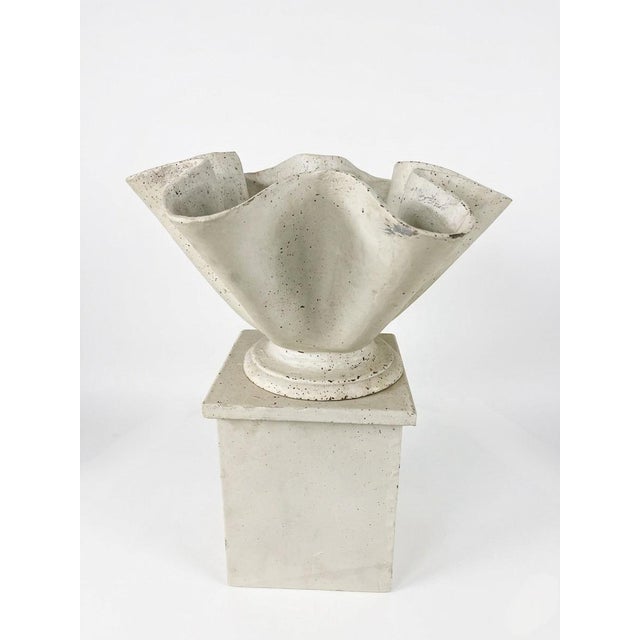 1990s Cast Iron Planter on Base Inspired by Willy Guhl For Sale - Image 4 of 12