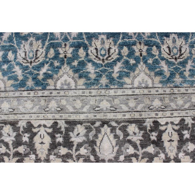 Tabriz Rug in Wool With All-Over Design by Keivan Woven Arts For Sale In Atlanta - Image 6 of 11